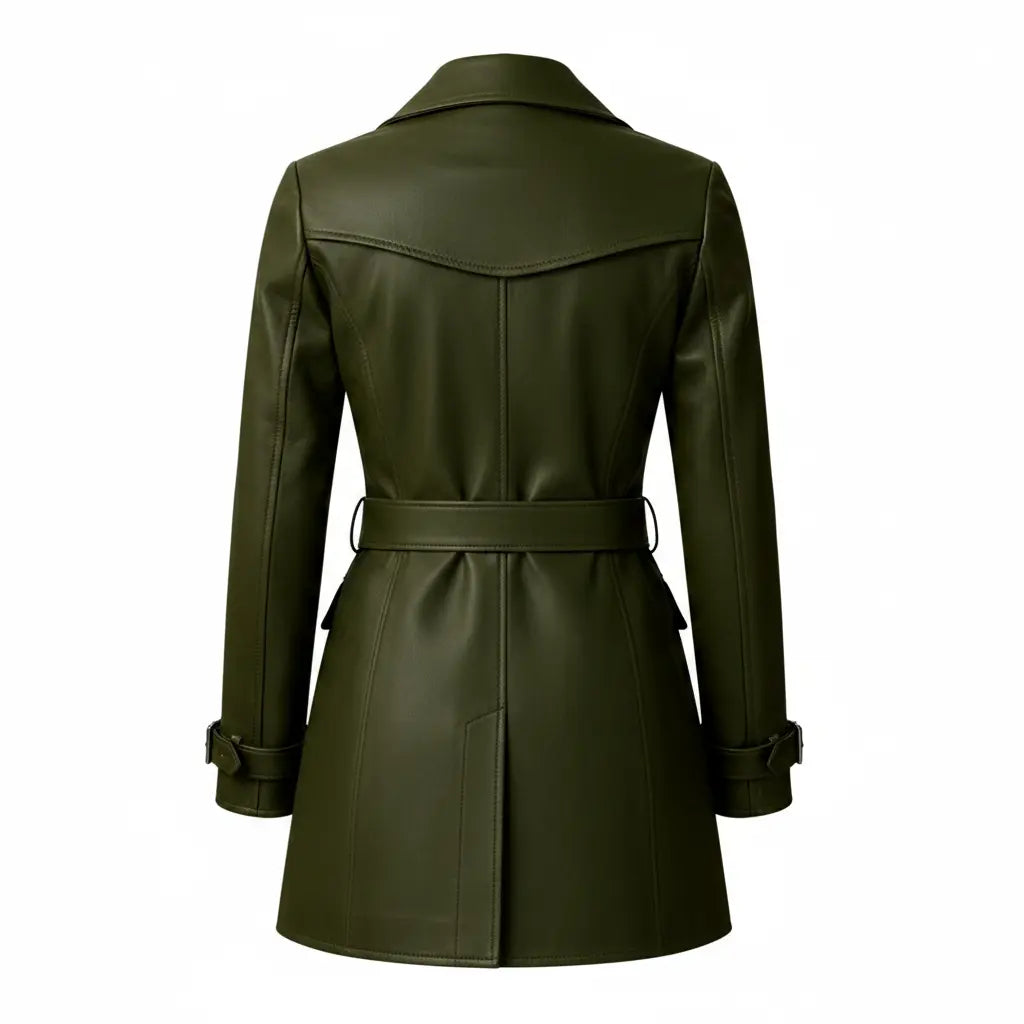 Women Faux Leather Blazer Jacket Smart Casual Office Party Wear Styles - RXD Leather 0016 