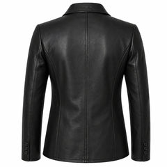 Mens Black Leather Blazer Jacket Formal Casual Style Coat Men Outfits - RXD Leather 0028 