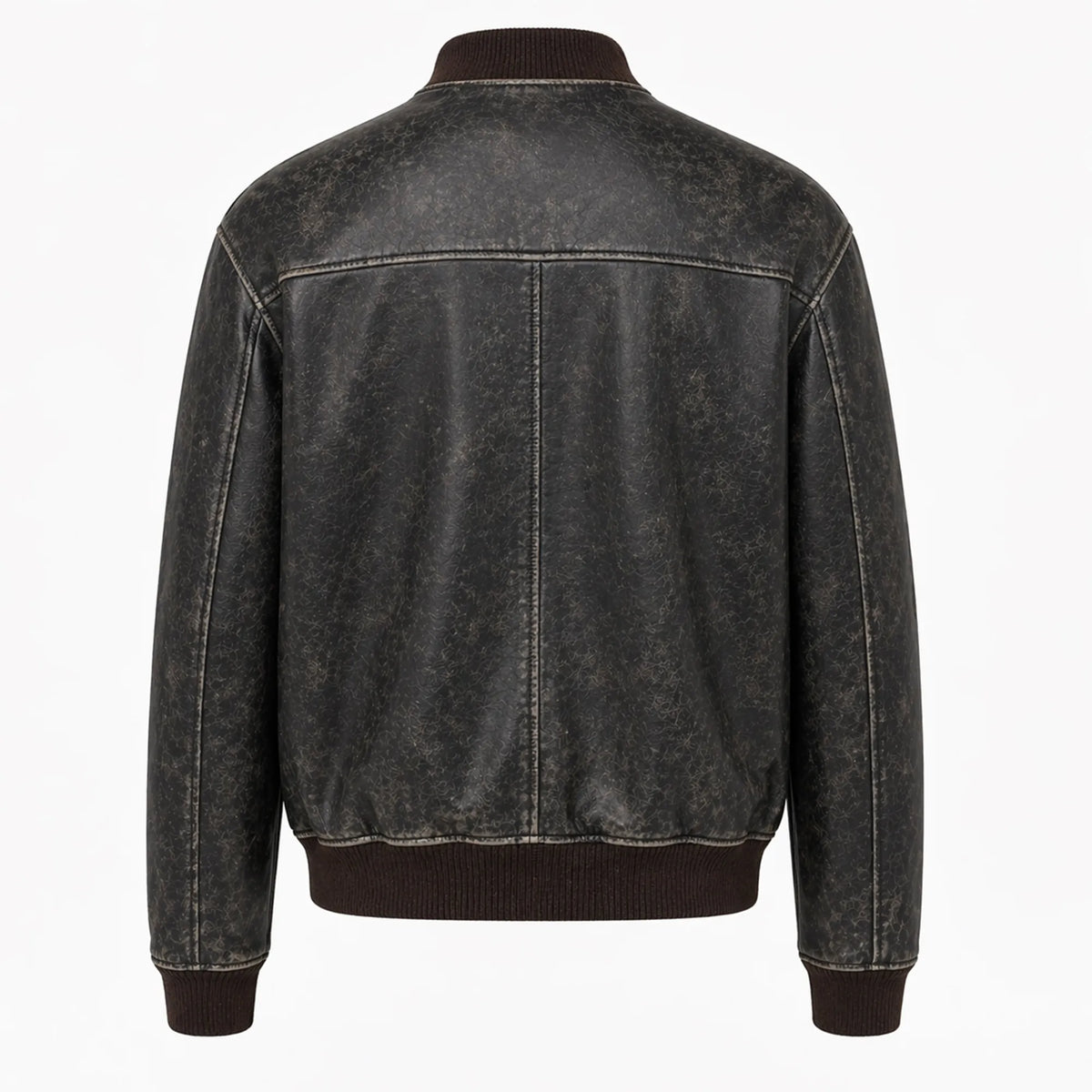 Men's vintage black leather bomber jacket – RXD Leather