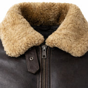 Men's shearling pilot jacket styled – RXD Leather