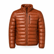 Men's lambskin leather puffer jacket – RXD Leather