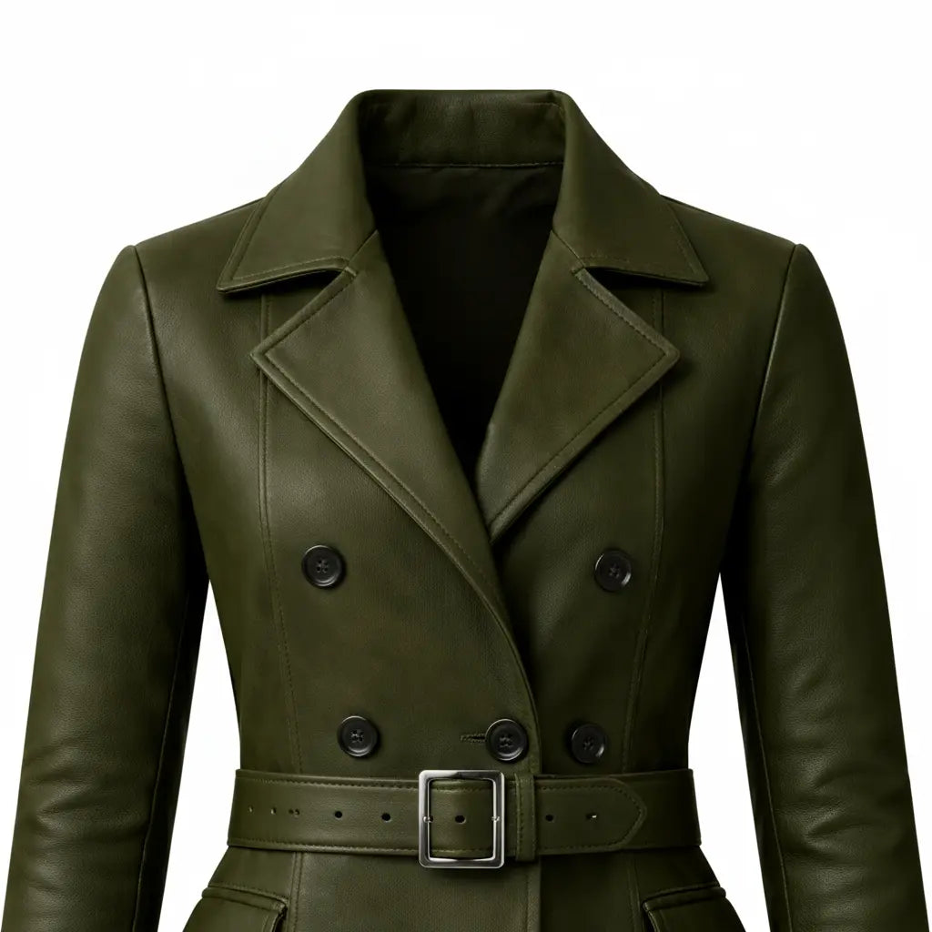 Women Faux Leather Blazer Jacket Smart Casual Office Party Wear Styles - RXD Leather 0016 