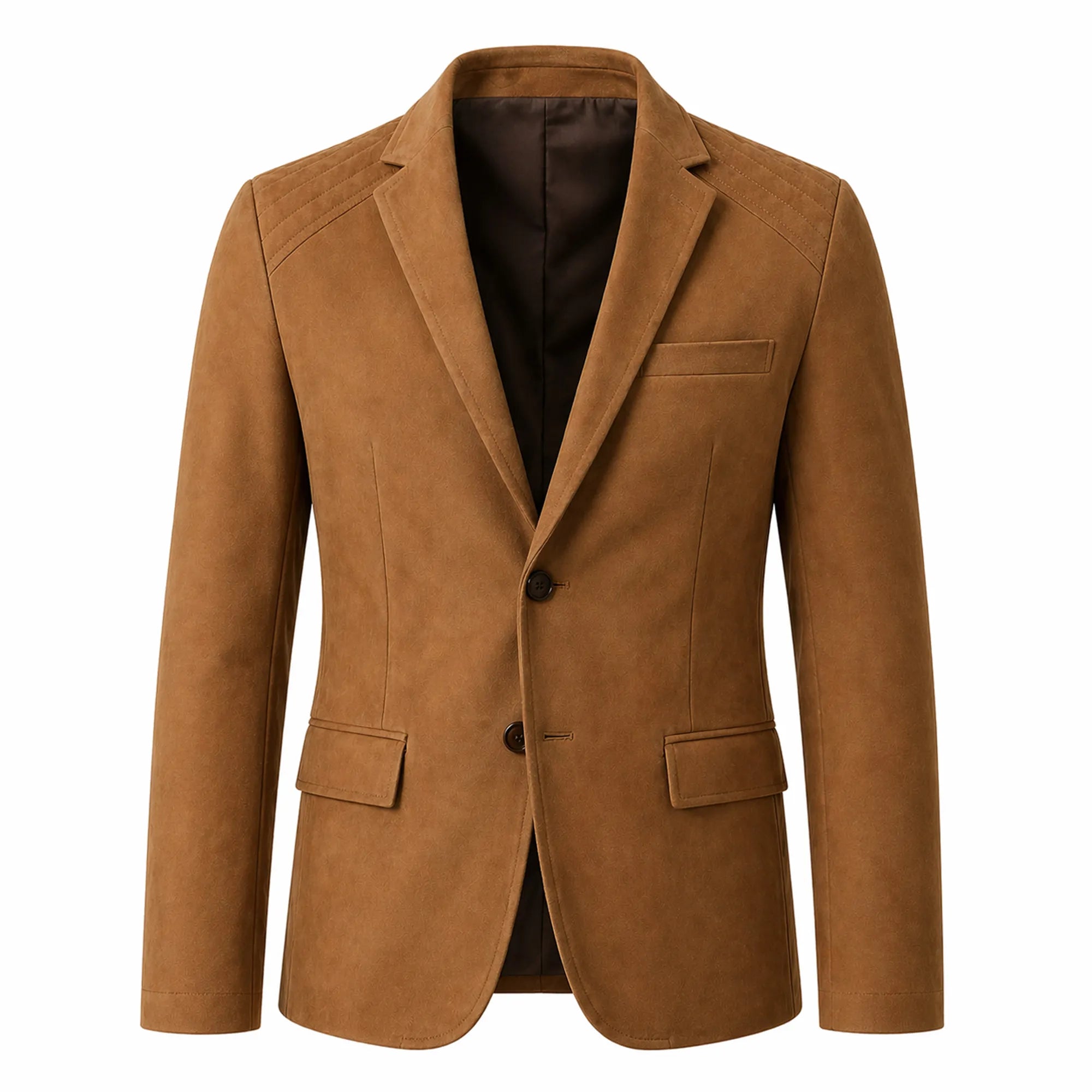 Mens Suede Leather Blazer Jacket Custom Fit Smart Casual Style for Men - RXD Leather 00234