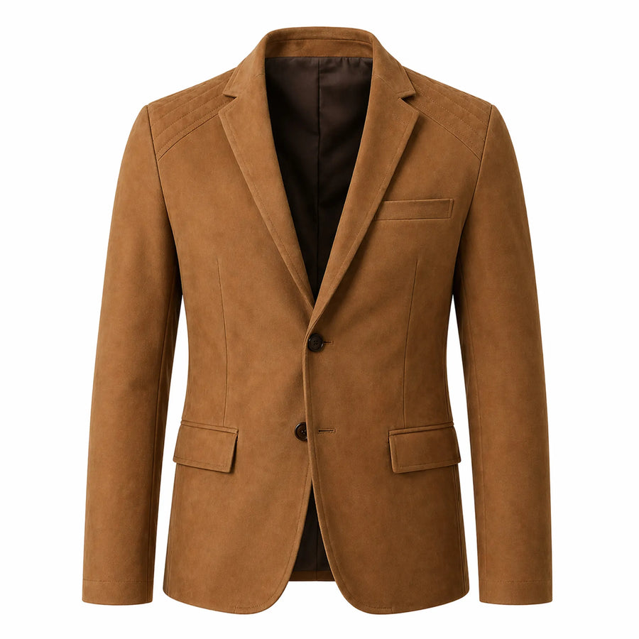 Men's suede leather blazer jacket – RXD Leather