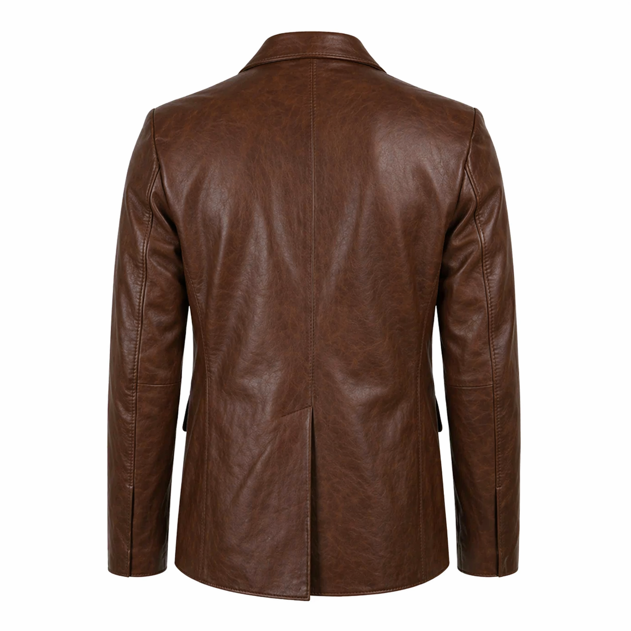 Mens Brown Leather Blazer Jacket Formal Casual Style Coat Outfit Men - RXD Leather 0027 