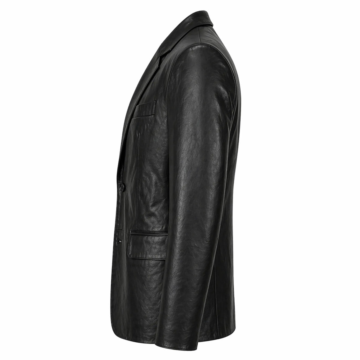 Men's black stretch blazer with warm lining – RXD Leather