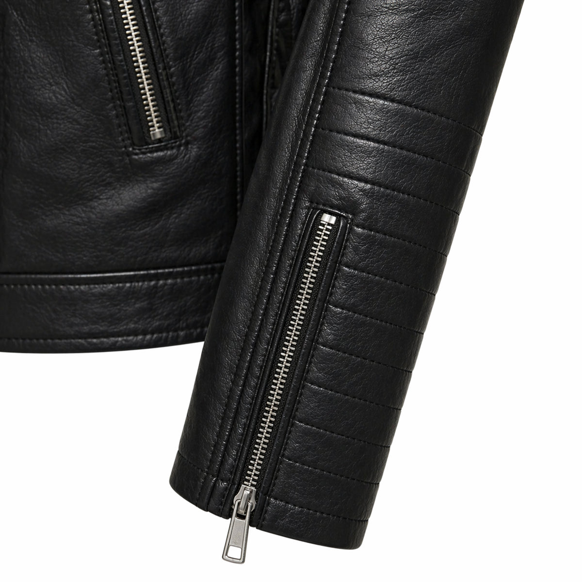 Men's premium black leather motorcycle jacket – RXD Leather